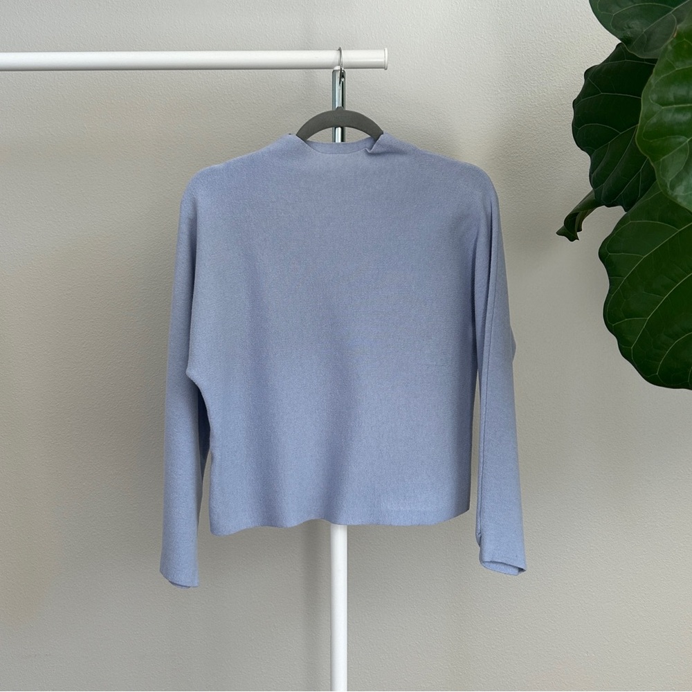 Mango Light Blue Women's Sweatshirt